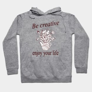 Be creative  with doodle flowers in teapot Hoodie